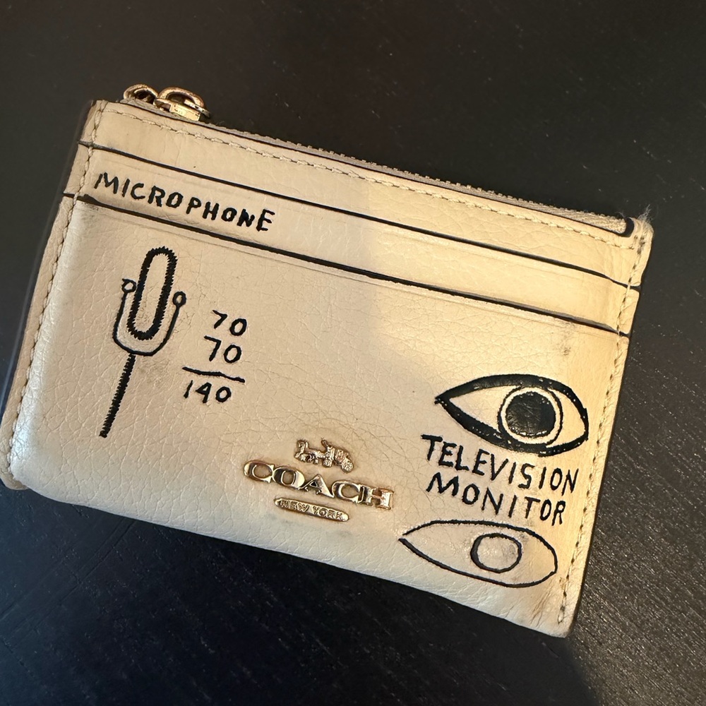 COACH X JEAN MICHAEL BASQUIAT CARD WALLET